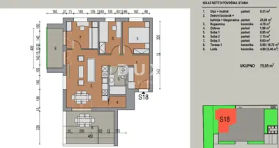 Dugo Selo, Westen, Wohnung, 88,34 m², 2 Terrassen, Neubau - 7