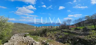 Kvarner, Brseč, Baugrundstück 1.173 m² mit Meerblick