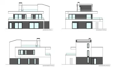 Vila 306 m², Poreč - bazen i pogled na more - 16