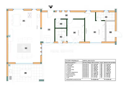 Haus 123 m², Barban - moderne ebenerdige Immobilie mit Pool - 7
