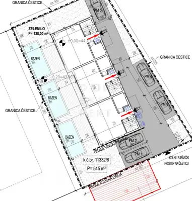 Mandre, zweigeschossige Wohnung mit Pool, 110 m² - 18