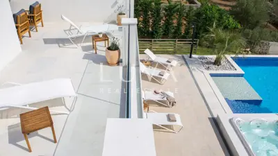 Villa 240 m², Viškovići - Panoramablick auf das Meer und Pool - 4
