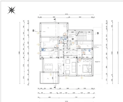Wohnung 85 m², Drenova - Garten 120 m² und Terrasse - 2