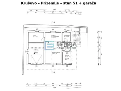 Kuća 151 m², Kruševo - 3 stana, 50 m od mora - 21