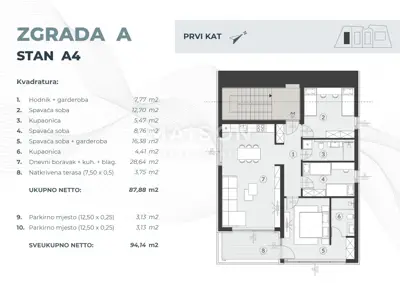 Stan A4 – Zgrada A (Prvi kat) - 7