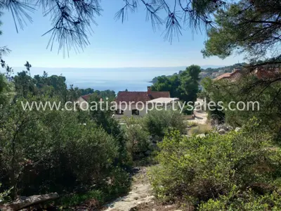Parcela 3.036 m², Otok Brač - pogled na more
