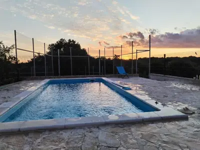High-quality stone house with a pool and a volleyball court, Hrboki! - 12