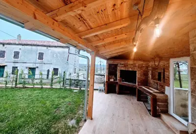 High-quality stone house with a pool and a volleyball court, Hrboki! - 3
