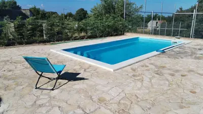 High-quality stone house with a pool and a volleyball court, Hrboki! - 11