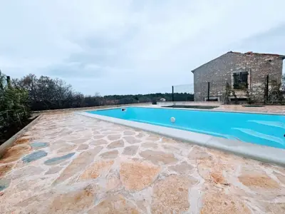 High-quality stone house with a pool and a volleyball court, Hrboki! - 8