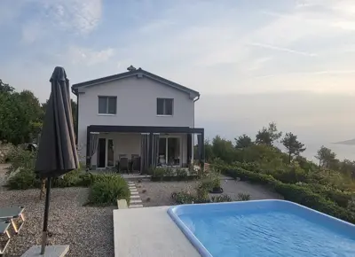 Kuća 127 m², Labin - bazen i panoramski pogled na more - 3
