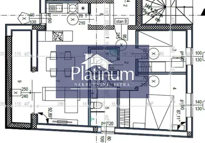 Apartment 56 m², Banjole - 2 bedrooms and loggia - 5