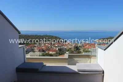 Penthouse 85 m², Makarska - Meerblick und Blick auf die Inseln