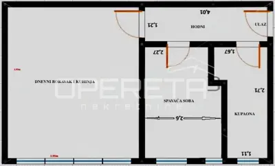 Apartment 32 m², Folnegovićevo naselje - west orientation - 12