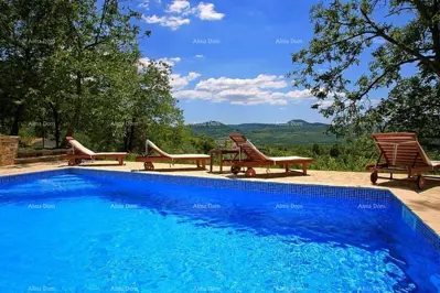 Haus, Motovun, Panoramablick und Pool - 20