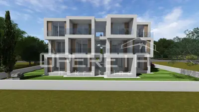 Umag – Građevinsko zemljište s dozvolom za 6 stanova - 2