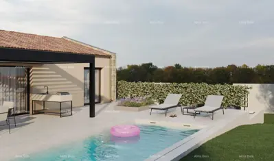 Haus 108 m², Žminj - moderne ebenerdige Villa mit Pool