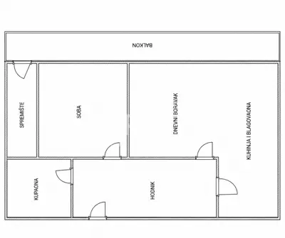 Apartment 76 m², Mlinovi - quiet location and balcony - 15