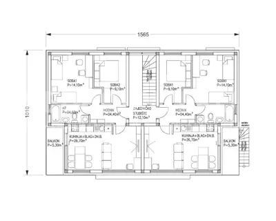 Velika Gorica, Gradići - Baugrundstück 2.042 m² mit Entwurfslösung für einen Neubau - 6