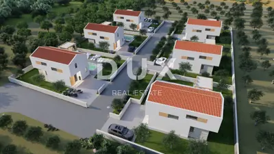 Baugrundstück, Rtina - Projekt für 6 Villen mit Pools und Meerblick - 3