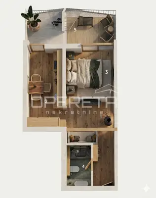 Apartment 42 m², Split Duilovo, mountain and olive views - 4