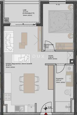 Wohnung 48 m², Poreč - 1 Zimmer + Wohnzimmer, neues Projekt in Meeresnähe - 3