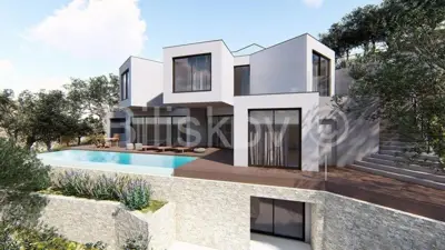 Mimice, Omiška rivjera - parcela 411 m² s projektom i dozvolom - 4
