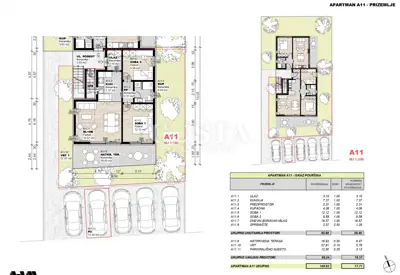 Stan 60,68 m², Povljana - vrt i parkirno mjesto - 12