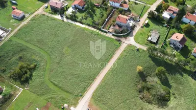 Building land 1,081 m², Kršan - mountain view