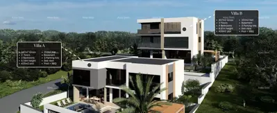 Great opportunity! Exclusive project of two luxury villas with sea views and obtained building permits – Mukalba, Medulin! - 7