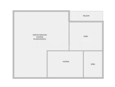 Stan 44 m², Voltino, balkon i spremište - 11