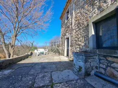 Semi-detached stone house, Otok Krk - Dobrinj, quiet location - 9