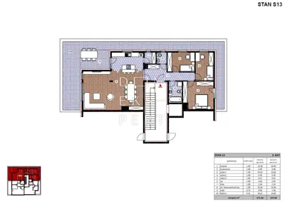 Gaišće, SESVETE, NOVOGRADNJA, 3. KAT 128 m², 4.S, LOĐA, BALKON - 11
