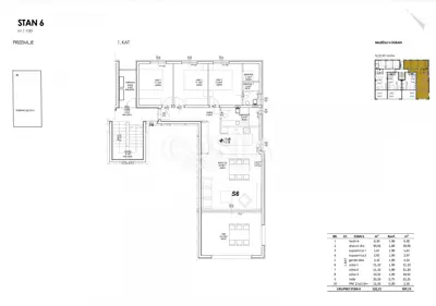 Stan 89 m², Privlaka - 3 spavaće sobe i lođa - 21