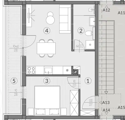 Apartments for sale, new modern project, Šikići, Pula – A13 - 10