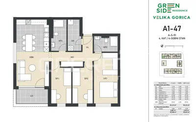 PRODAJA, VELIKA GORICA – NOVOGRADNJA | 4-SOBNI STAN 95,62 m² S 2 KUPAONICE I LOG - 10