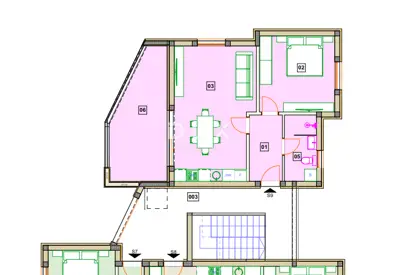 Wohnung 61,6 m², Vodice - 2 Zimmer, überdachte Terrasse - 7