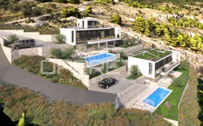 Villa 260 m², Mali Rat - Meerblick und Blick auf Brač