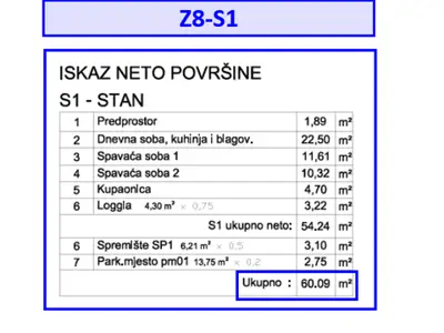 Stan 60 m², Pula - Veli vrh, vrt i loggia - 4