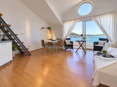Stan 46 m², Tisno - prvi red do mora i pogled na more - 2