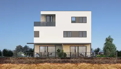 Apartment 95,6 m², Mandre - 150 m bis zum Meer, Pool - 11
