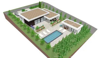 Baugrundstück 900 m², Sveta Nedelja - Projekt für eine Villa