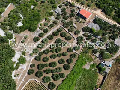Poljoprivredno zemljište 3.336 m², Vis - pogled na more