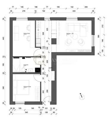 Brajda, 2 rooms + living room, 65 m², excellent location - 15