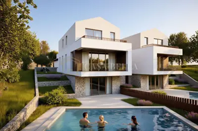 Doppelhaus 176 m², Vrbnik na Krku, Pool und Wellness